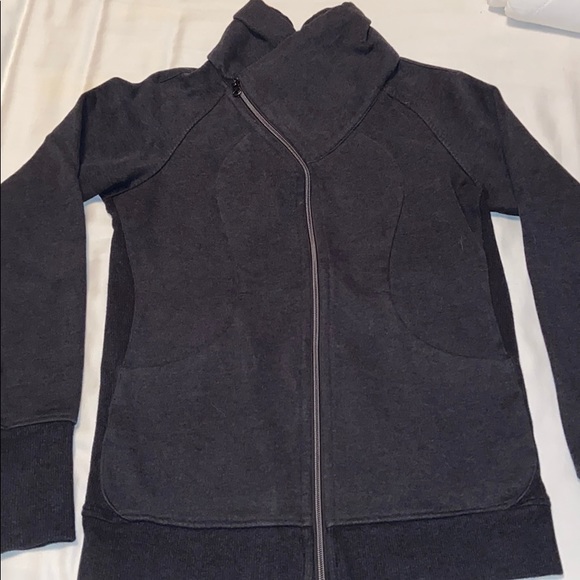 Lululemon Charcoal Grey Zip-Up - Picture 1 of 3